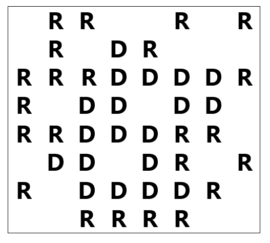 This map has 19 D's and 23 R's.