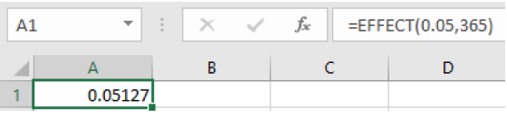 An image of the spreadsheet showing the formula used and the result.